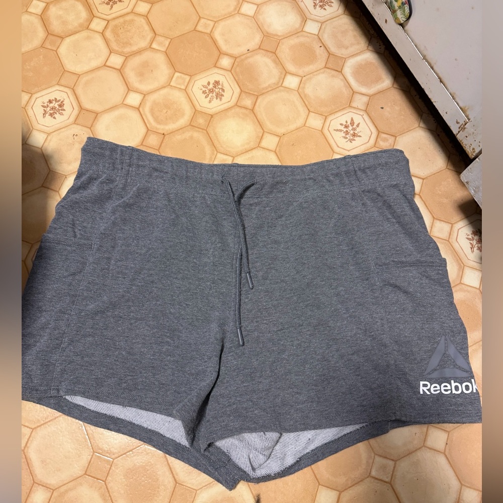 Reebok Charcoal Gray Sports Shorts